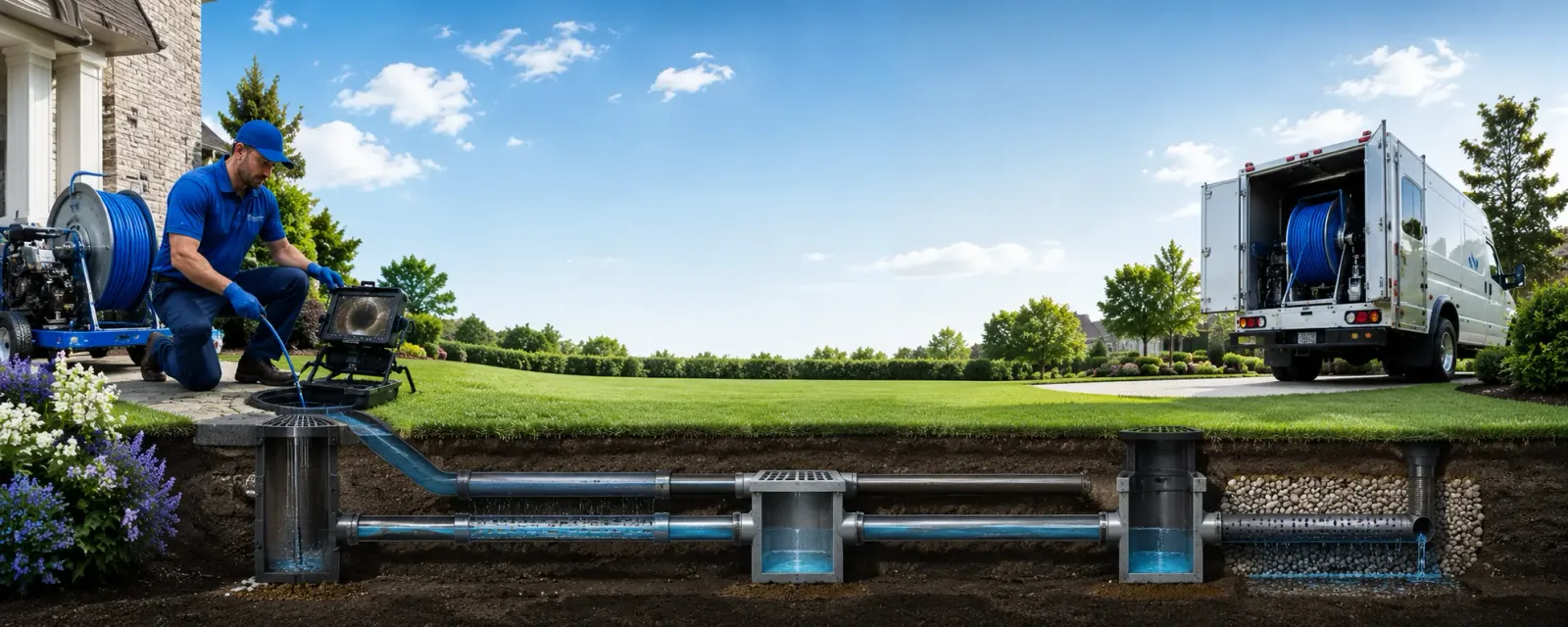 Outdoor drain cleaning information for Wellman, IA